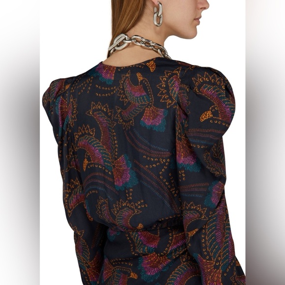 FARM RIO Toucans Mini Wrap  Dress - Picture 7 of 11